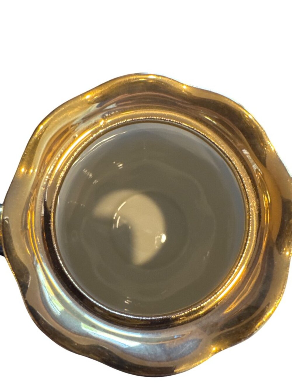 Hall Golden Glo 22K Gold Coffee Tea Set 22K Gold USA Teapot Creamer Sugar MCM - Picture 4 of 16